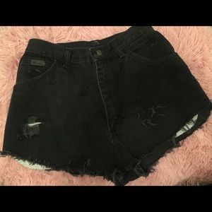 Vintage distressed wranglers